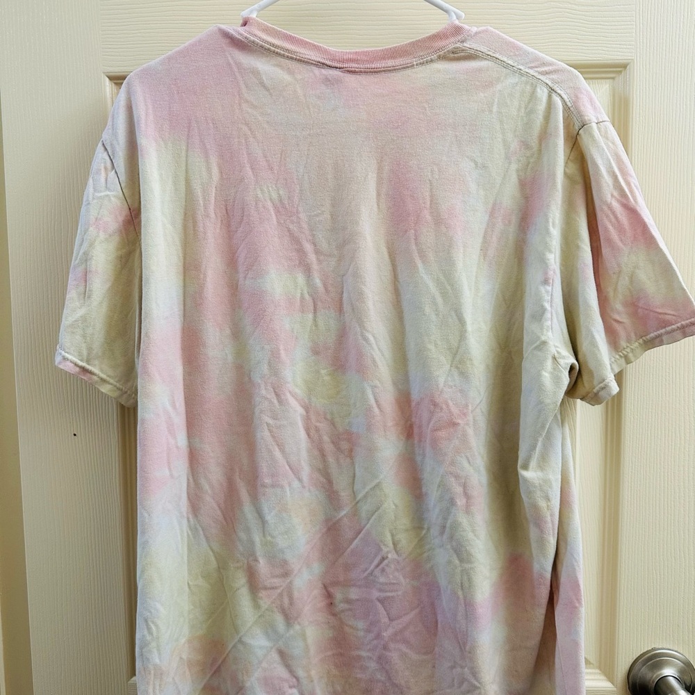 Pastel Tie-Dye Dog and Mushroom Graphic Tee - Picture 3 of 4